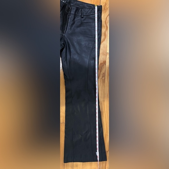 DIMITRI Size 4 Vintage Women’s Leather Pants Flared - Picture 6 of 6